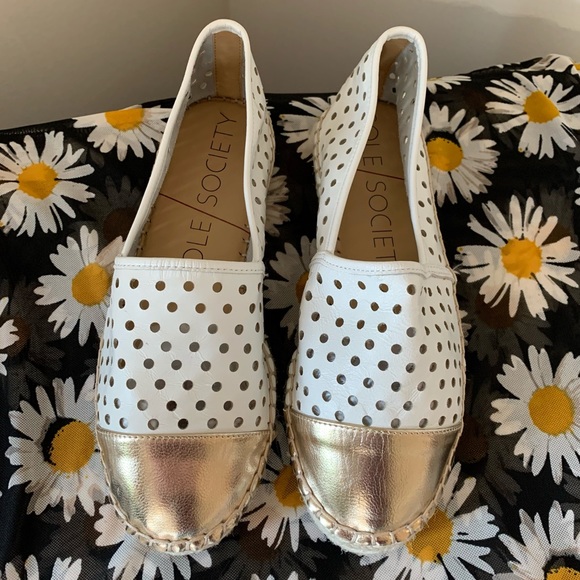 Sole Society Elodie Perforated Espadrille Flats - Picture 2 of 9